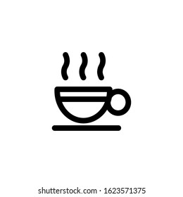 Vector illustration. Line design template. Coffee cup icon