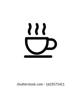 Vector illustration. Line design template. Coffee cup icon