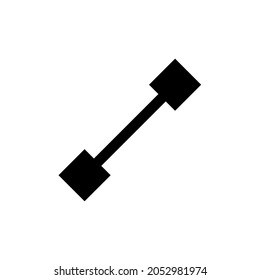 Vector illustration of a line. Drawing application display icon, sign to draw a line. Isolated on a transparent background, editable and changeable.