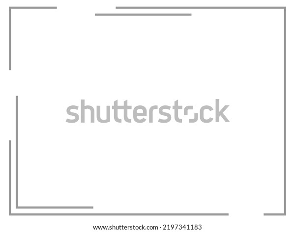 Vector Illustration Line Frame Simple Icon Stock Vector (Royalty Free ...