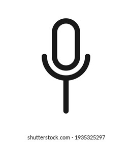 Micrófono de línea de ilustración de vector. EPS10 vectores