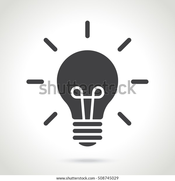 Download Vector Illustration Line Silhouette Light Bulb Stock ...