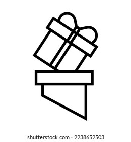 Ilustración vectorial. Iconos de trazo de línea. Símbolos de vacaciones. Los íconos de Feliz Navidad y Feliz Año Nuevo están listos. Gráficos vectoriales editables.