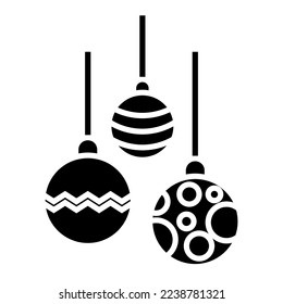 Vector illustration. Line stroke icons. Holiday symbols. Merry Christmas and Happy New Year icons set. Editable vector graphics.