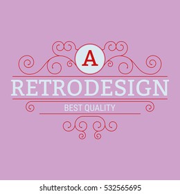 Vector illustration of linear design. Stock vector
