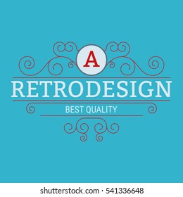 Vector illustration of linear design. Stock vector