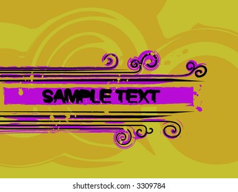 vector illustration with lines and curves