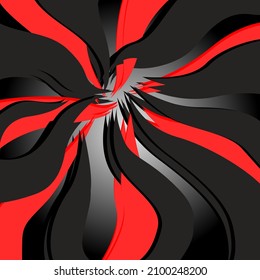 vector illustration of lines stretching to the center
