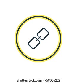 Vector Illustration Of Link Outline. Beautiful Connect Element Also Can Be Used As Url Element.