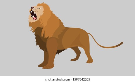 the vector illustration of the Lion
