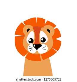 vector illustration lion cartoon
