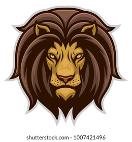 Vector illustration of lion head.