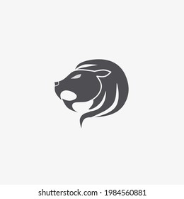 Vector illustration of a lion head