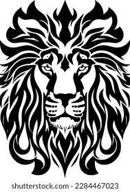 ilustración vectorial de la cabeza del león