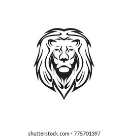 vector illustration of lion head 