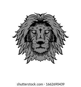 Vector illustration lion head, can be used for topics esport, team, mascot, emblem