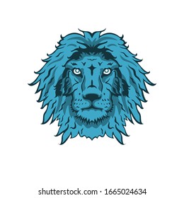 Ilustración vectorial cabeza león, puede ser utilizada para temas de apoyo, equipo, mascota, emblema
