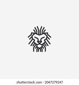 Icono vectorial de la cabeza del león