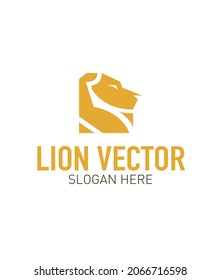 Vector illustration of lion head logo.