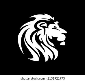 Ilustración vectorial de la señal vectorial del logotipo de la cabeza de león