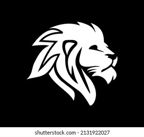 Ilustración vectorial de la señal vectorial del logotipo de la cabeza de león