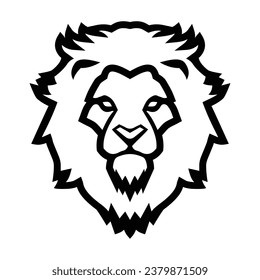 Vector illustration of Lion Head Logo