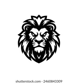 Vector illustration of lion head logo