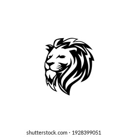 Vector illustration of lion head tattoo