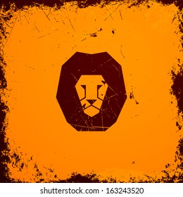 Vector Illustration of a Lion Icon