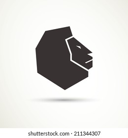 Vector Illustration of a Lion Icon