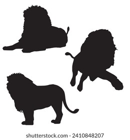 Vector Illustration of Lion Silhouette