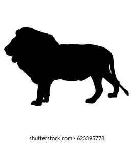 Vector Illustration Of Lion Silhouette