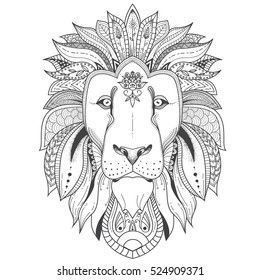 Lion Coloring Pages Hd Stock Images Shutterstock