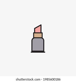 Vector illustration of lipstick icon