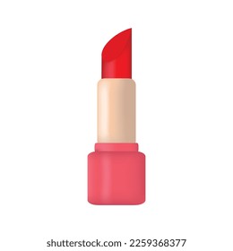 Vector illustration of lipstick, realism. Isolated on white background