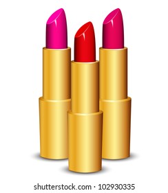 Vector Illustration of lipsticks