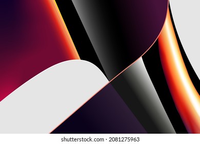 Vector illustration of liquid colored covers. Liquid form composition. Futuristic design poster.