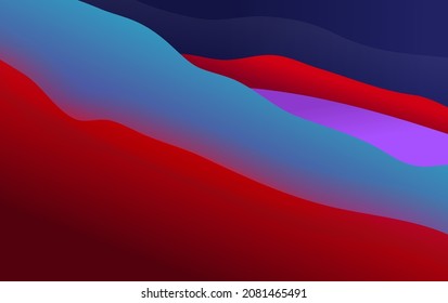 Ilustración vectorial de las cubiertas de color líquido. Composición de forma líquida. Cartel de diseño futurista.