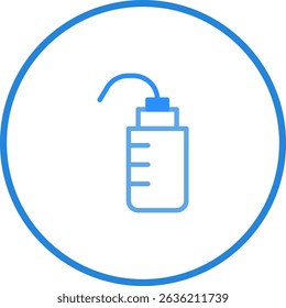 Vector Illustration of Liquid Dispenser with Measurement Scale for Various Applications