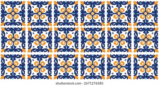Patrón de azulejo de Lisboa de Ilustración vectorial