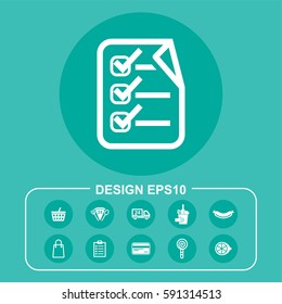 Vector Illustration List Icon