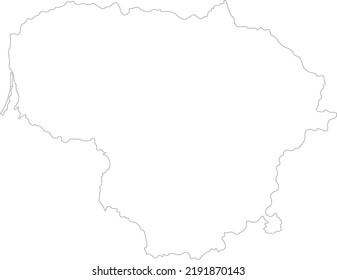 Vector Illustration of Lithuania map