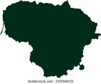 Vector Illustration of Lithuania map