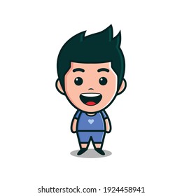 vector illustration of a little boy smiling, great for an icon or mascot