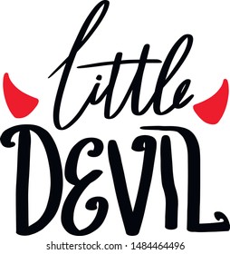 Vector Illustration Little Devil Stock Vector (Royalty Free) 1484464496 ...