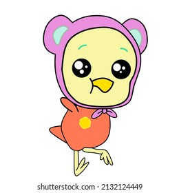 Ilustración vectorial del pato pequeño