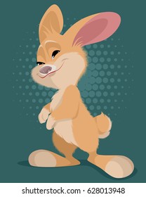 Vector illustration of a little funny bunny 