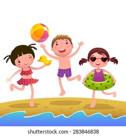 Kids In Swimsuits Images, Stock Photos & Vectors | Shutterstock