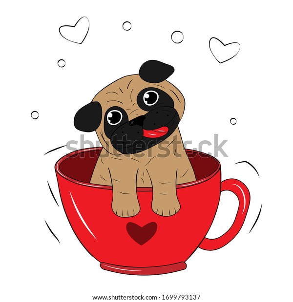 pugs in cups
