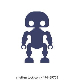 vector illustration with a little robot
